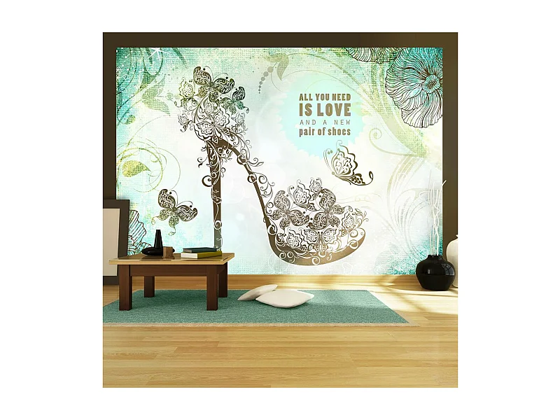Papier Peint "All You Need is  a New Pair of Shoes" 175 x 250 cm