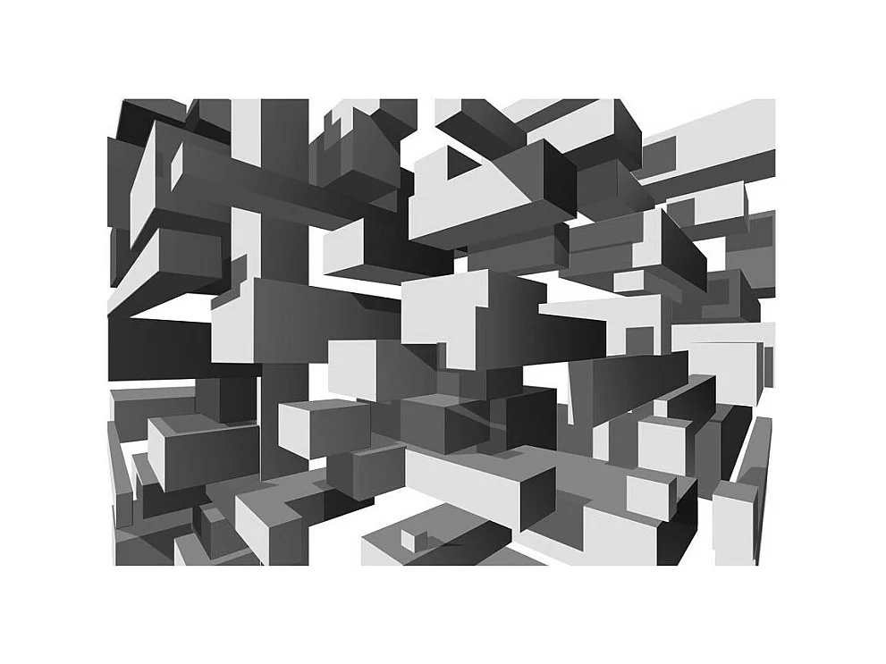 Papier Peint "Grey Notes" 105 x 150 cm