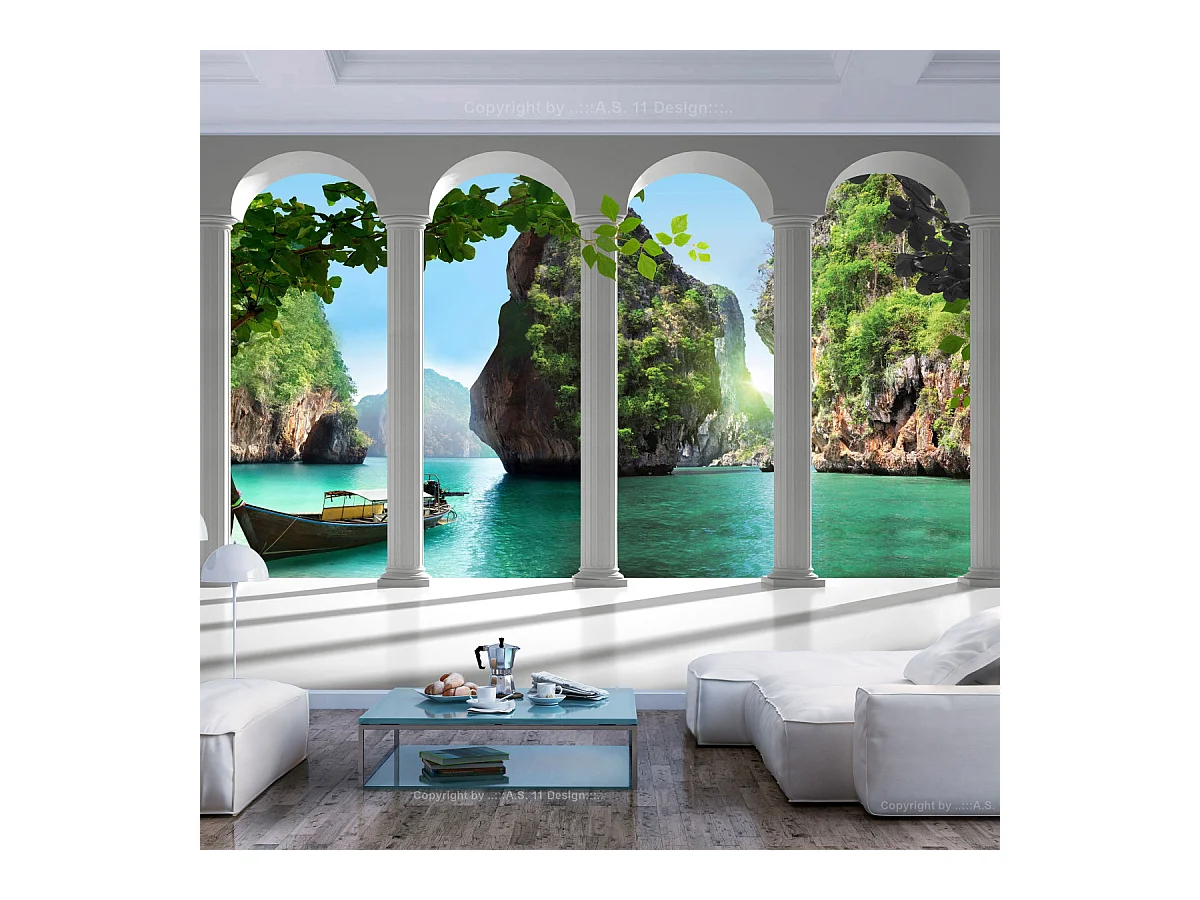 Papier Peint "Sur la Terasse" 210 x 300 cm