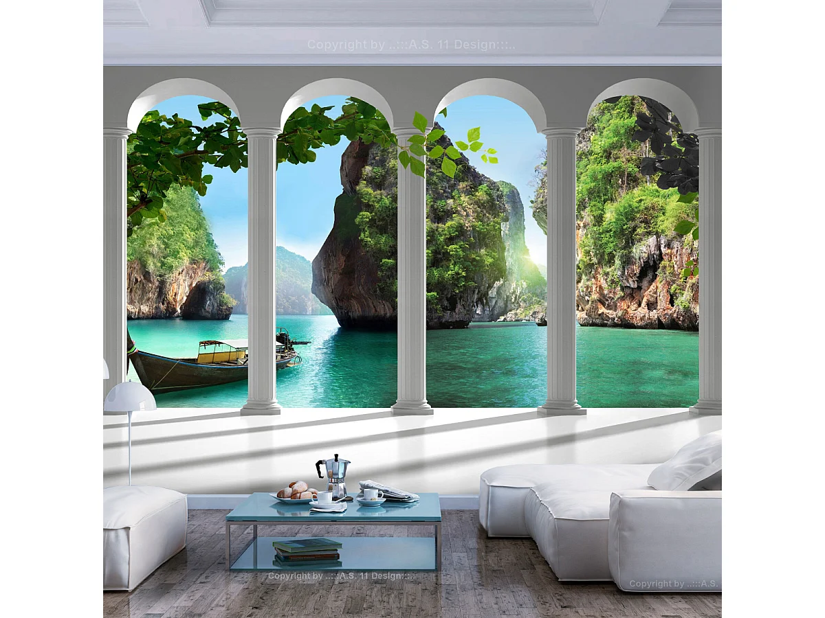 Papier Peint "Sur la Terasse" 210 x 300 cm