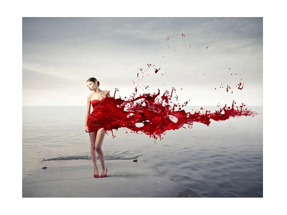 Papier Peint "Red Beauty" 270 x 350 cm