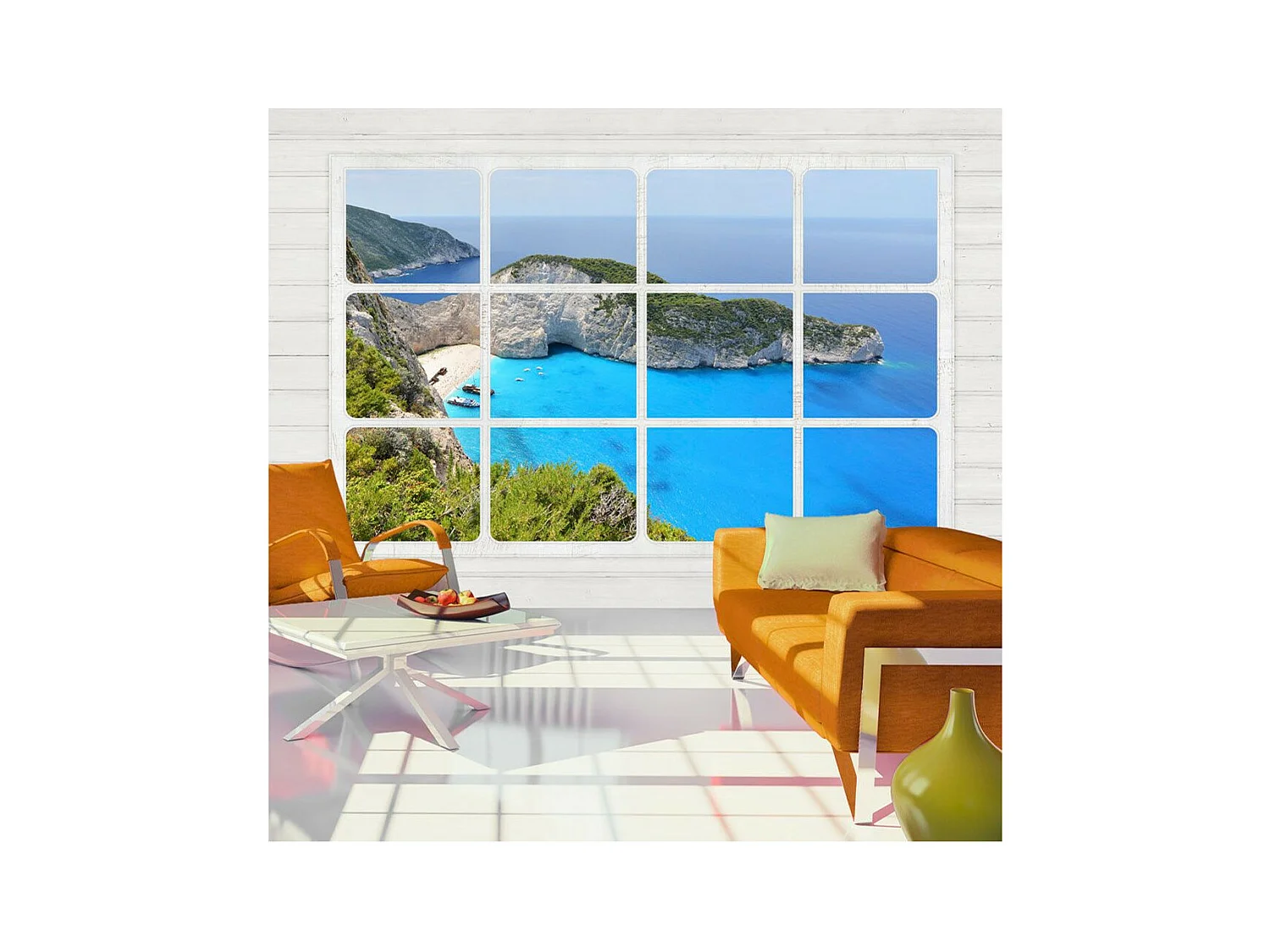 Papier Peint "Window on the World" 105 x 150 cm