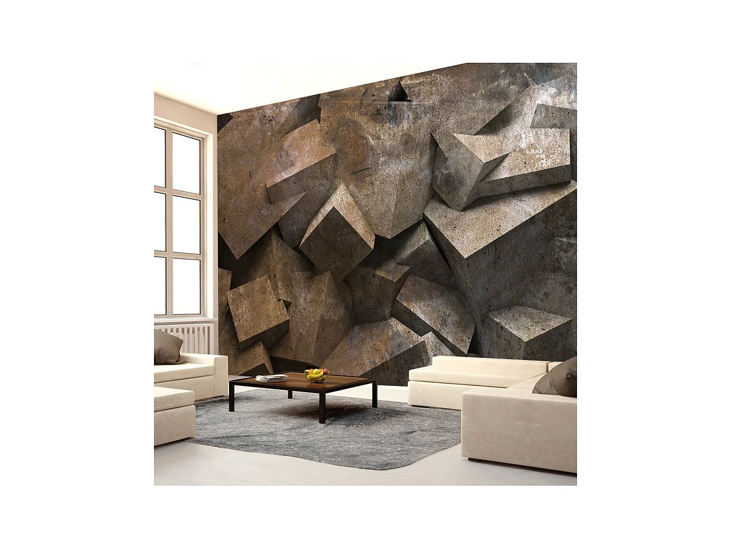 Papier Peint "Marches de Pierre" 210 x 300 cm