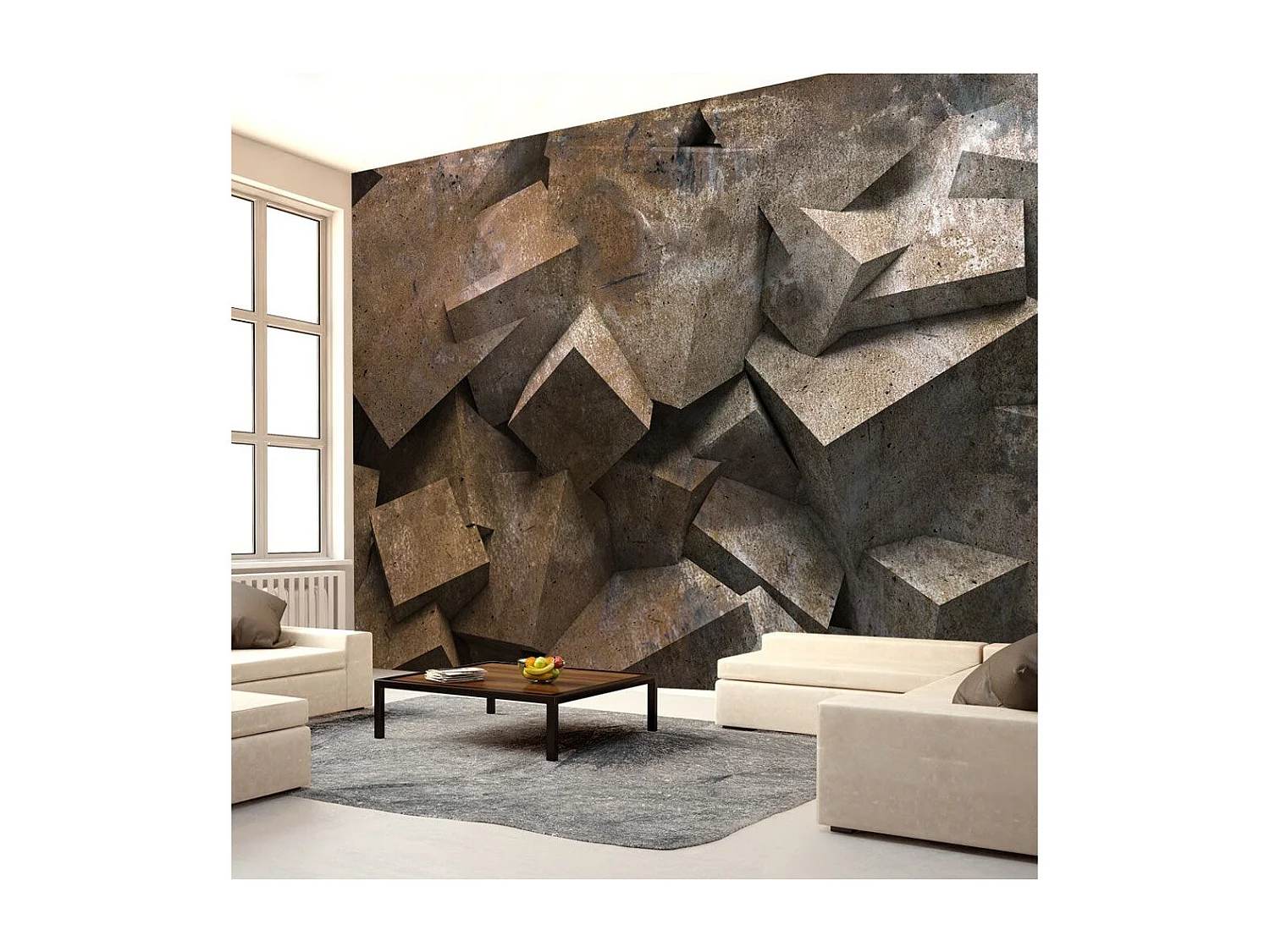 Papier Peint "Marches de Pierre" 210 x 300 cm