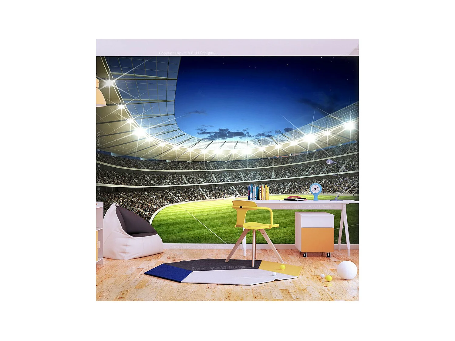 Papier Peint "Stade National" 270 x 350 cm