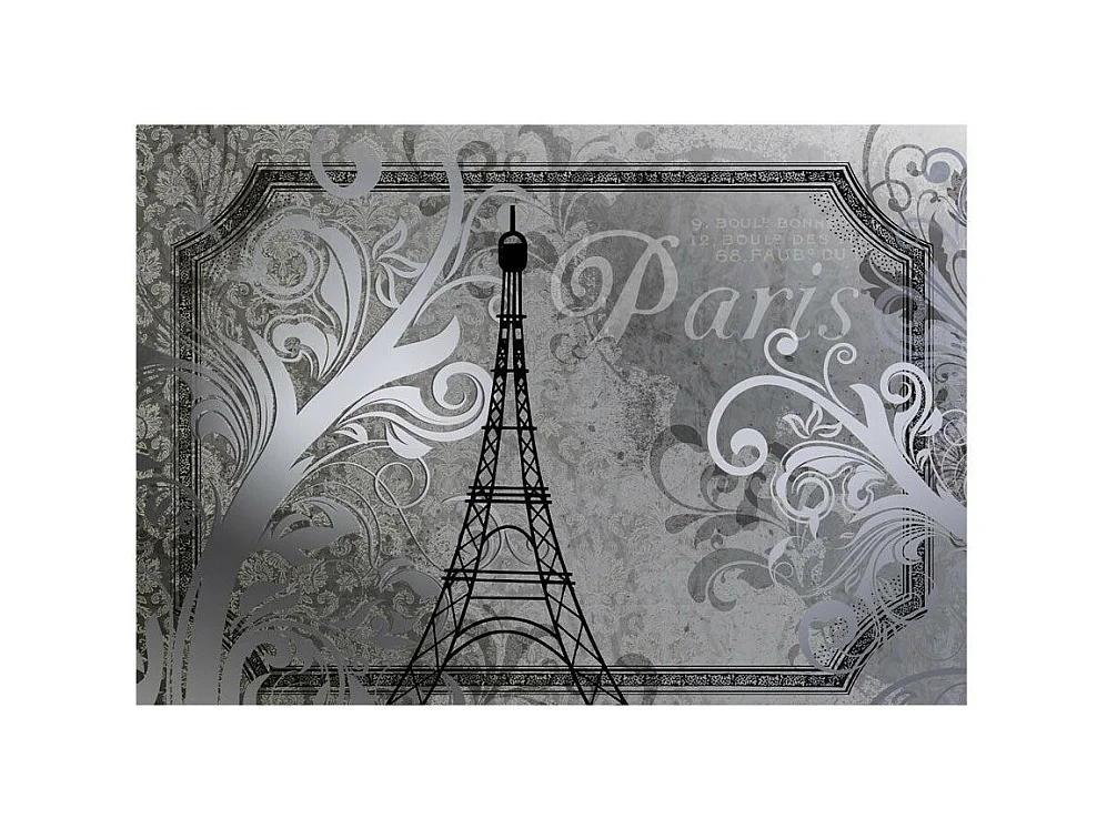 Papier Peint "Vintage Paris Silver" 175 x 250 cm