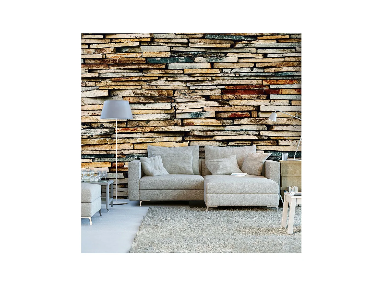 Papier Peint "Stony Harmony" 175 x 250 cm