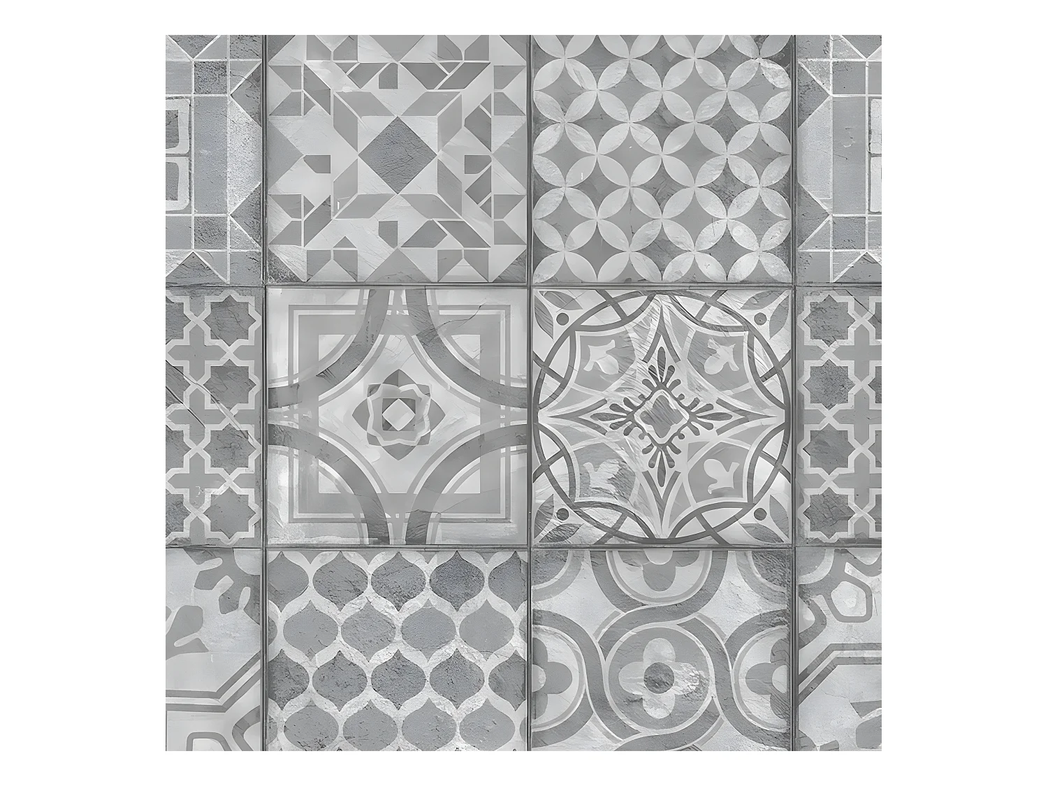 Rouleau Adhésif "Carrelage" 45x200cm Gris