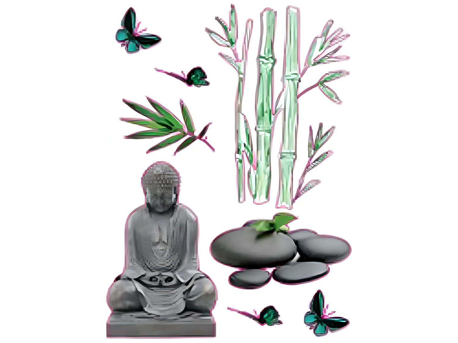 Stickers Zen 50x70cm N°8