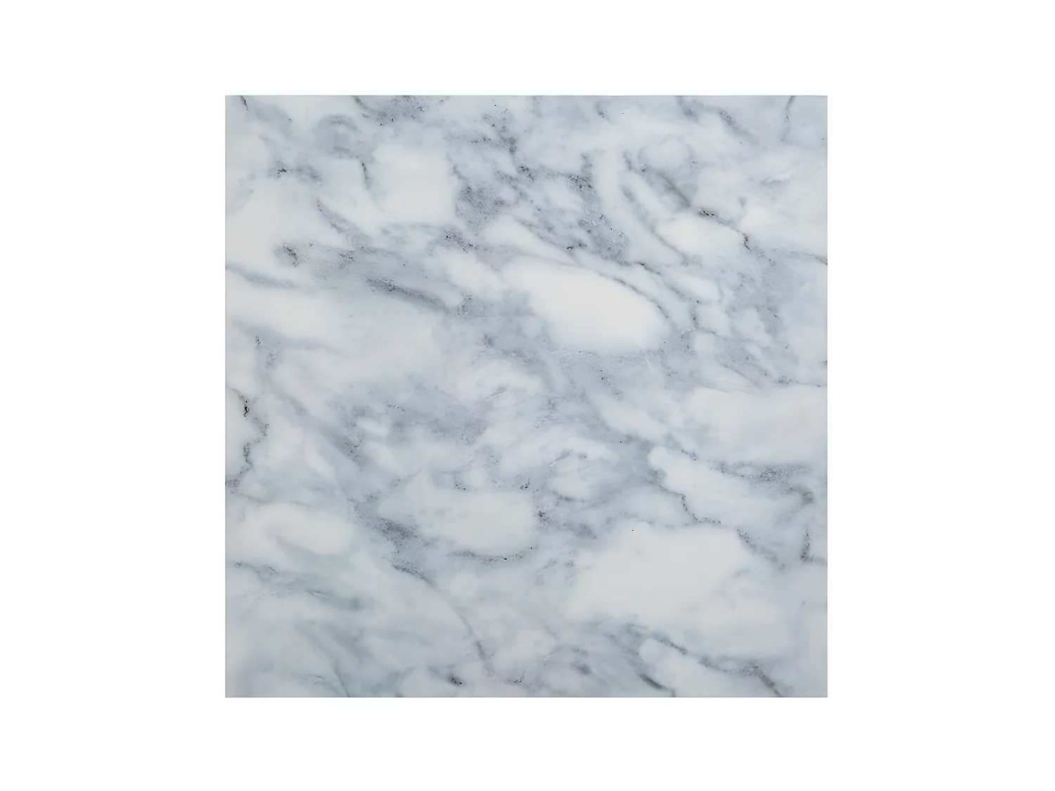 Lot de 2 Stickers Effet Marbre "Plaque" 30x30cm Blanc