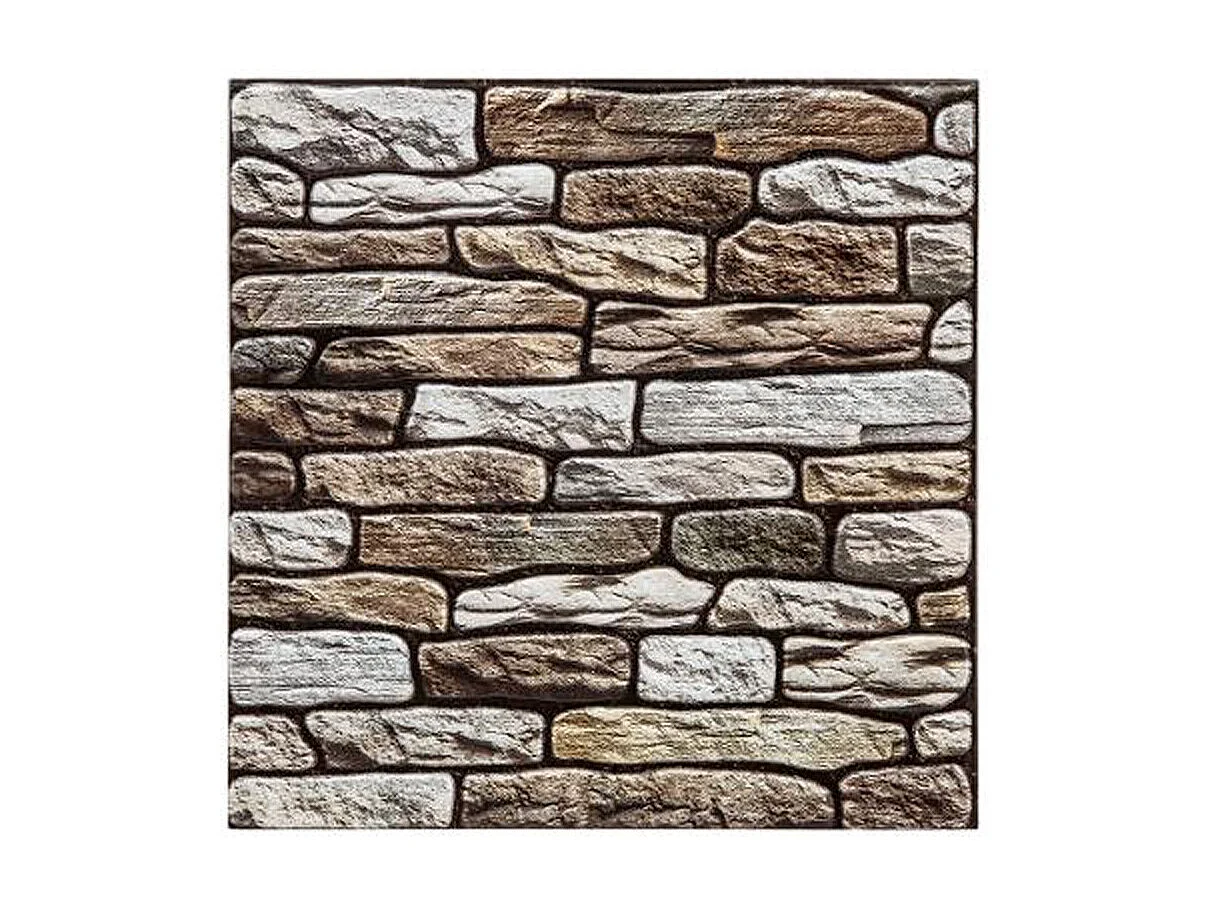 Pack de 2 stickers de pared Atmosphera piedra rojo 30x30 cm