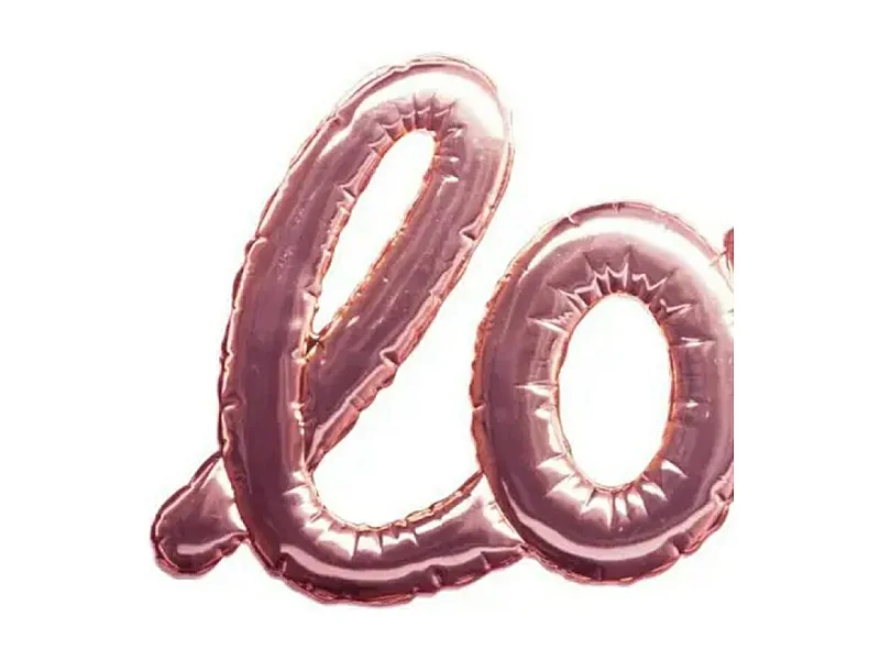 Adhesivo decorativo tipo de globo PVC rosa 47,5x24,5cm