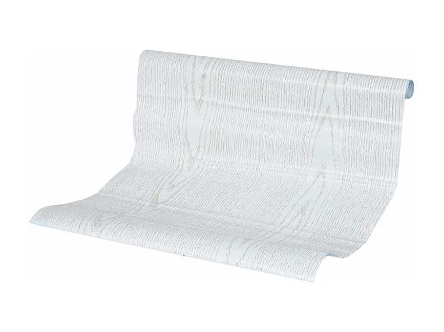 Rouleau Adhésif Effet Bois 45x200cm Blanc