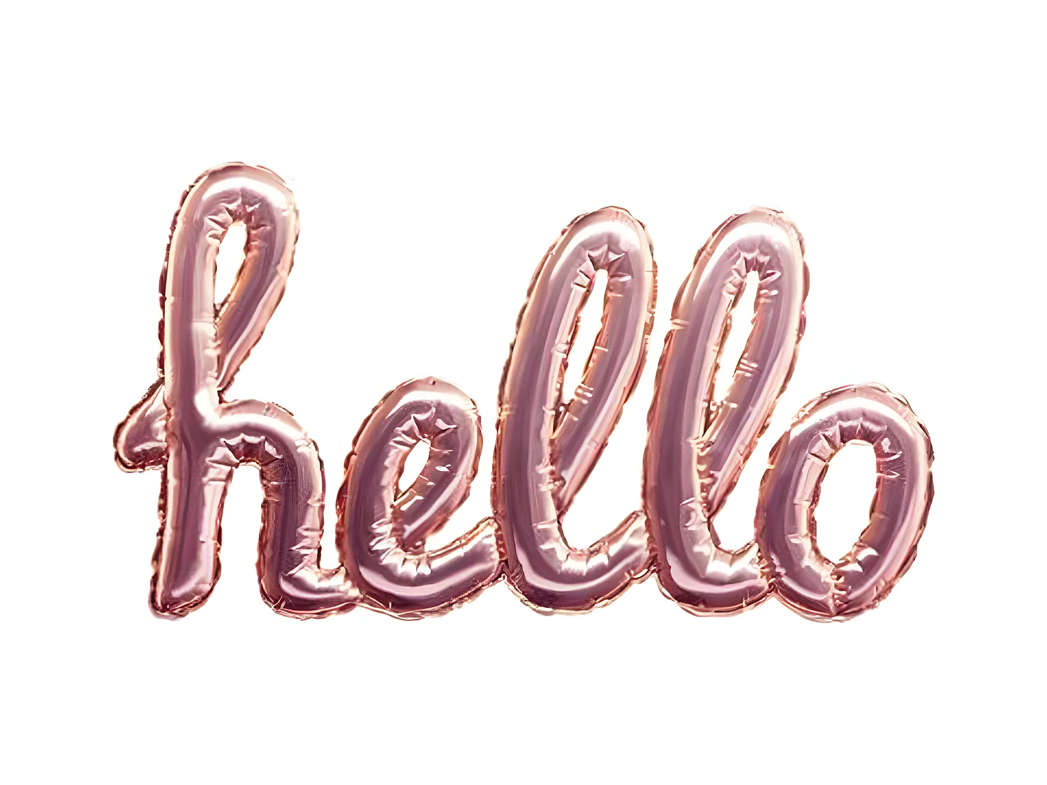 Sticker Ballon "Hello" 22x40cm Rose