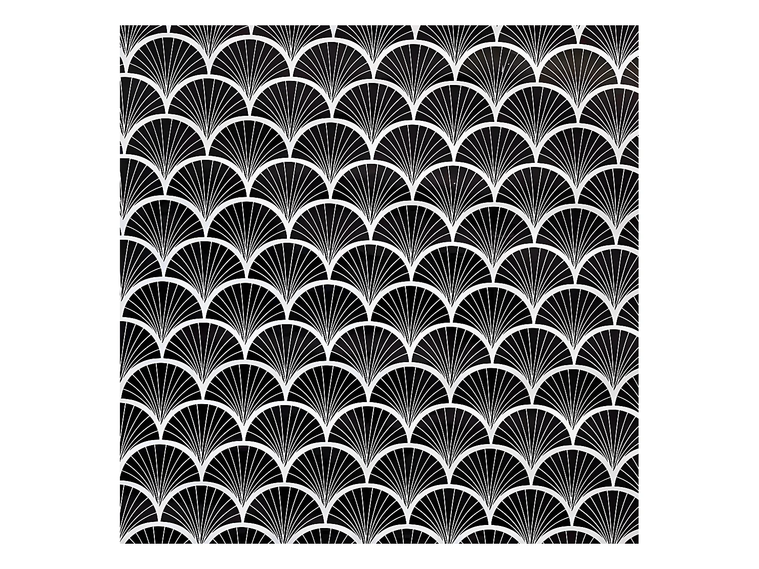 Rouleau Adhésif  "Art Déco" 45x200cm Noir & Transparent