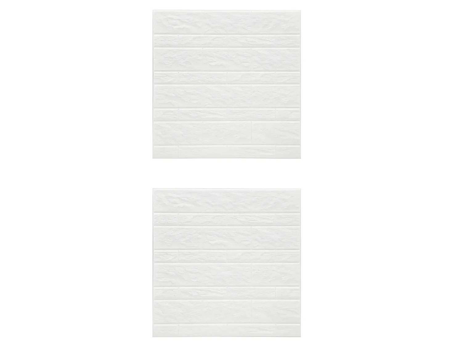 Lot de 2 Stickers Muraux "Pierre" 30x30cm Blanc