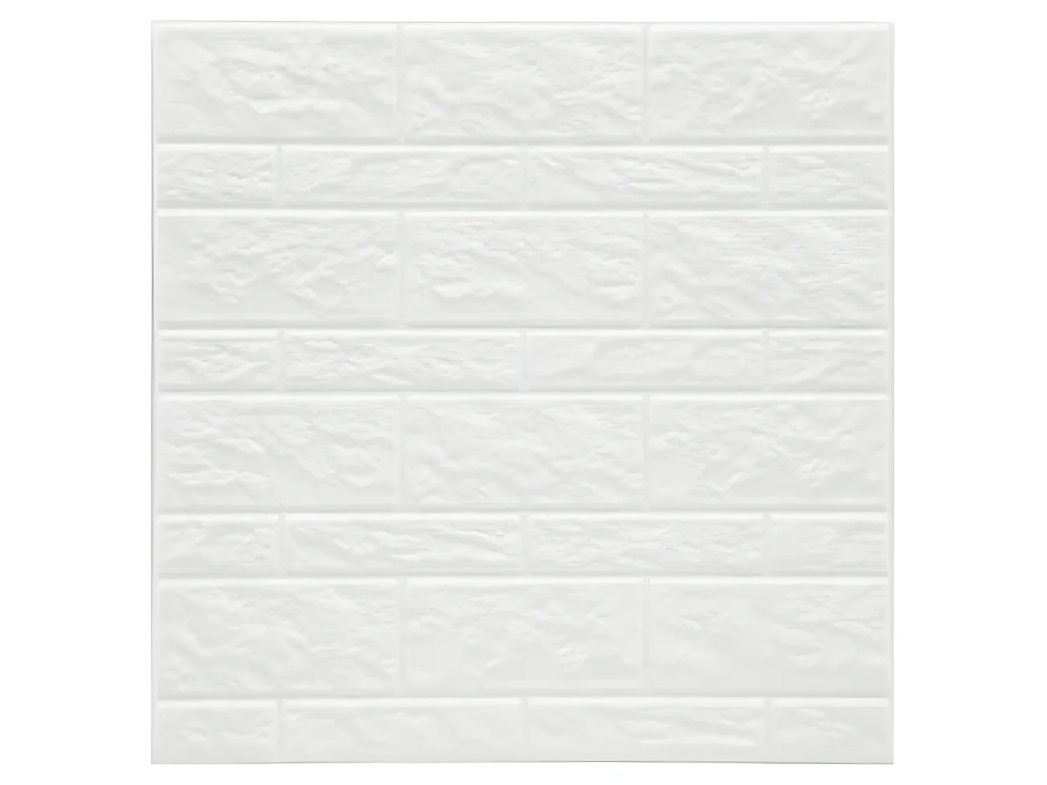 Lot de 2 Stickers Muraux "Pierre" 30x30cm Blanc