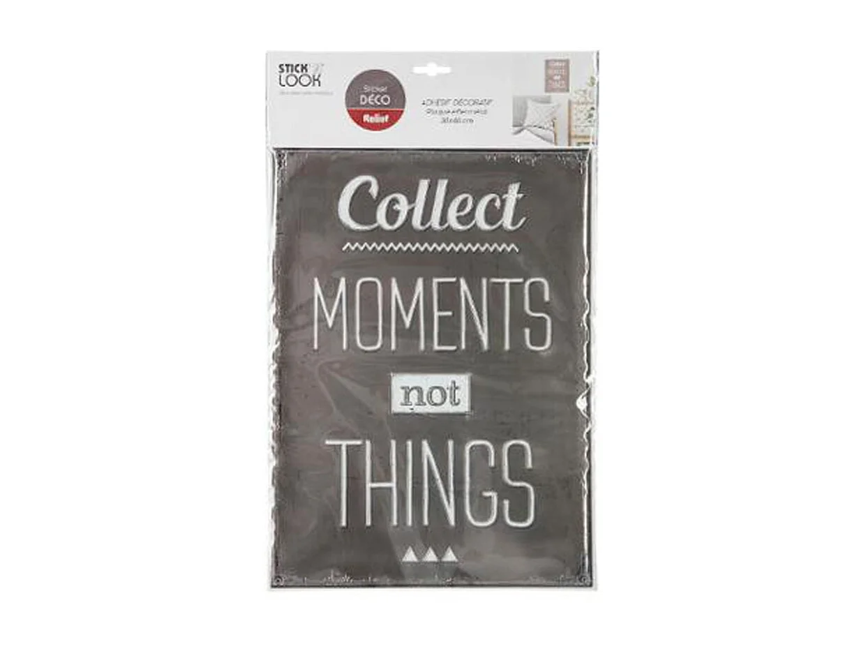 Sticker Relief "Moments" 30x40cm Noir