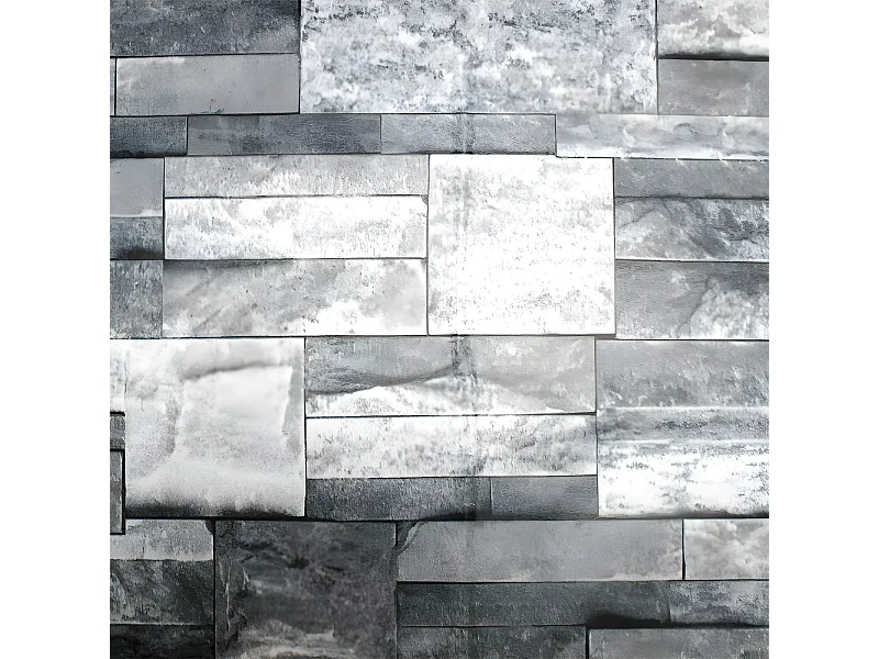 Rouleau Adhésif Fantaisie "Pierrite" 45x200cm Gris