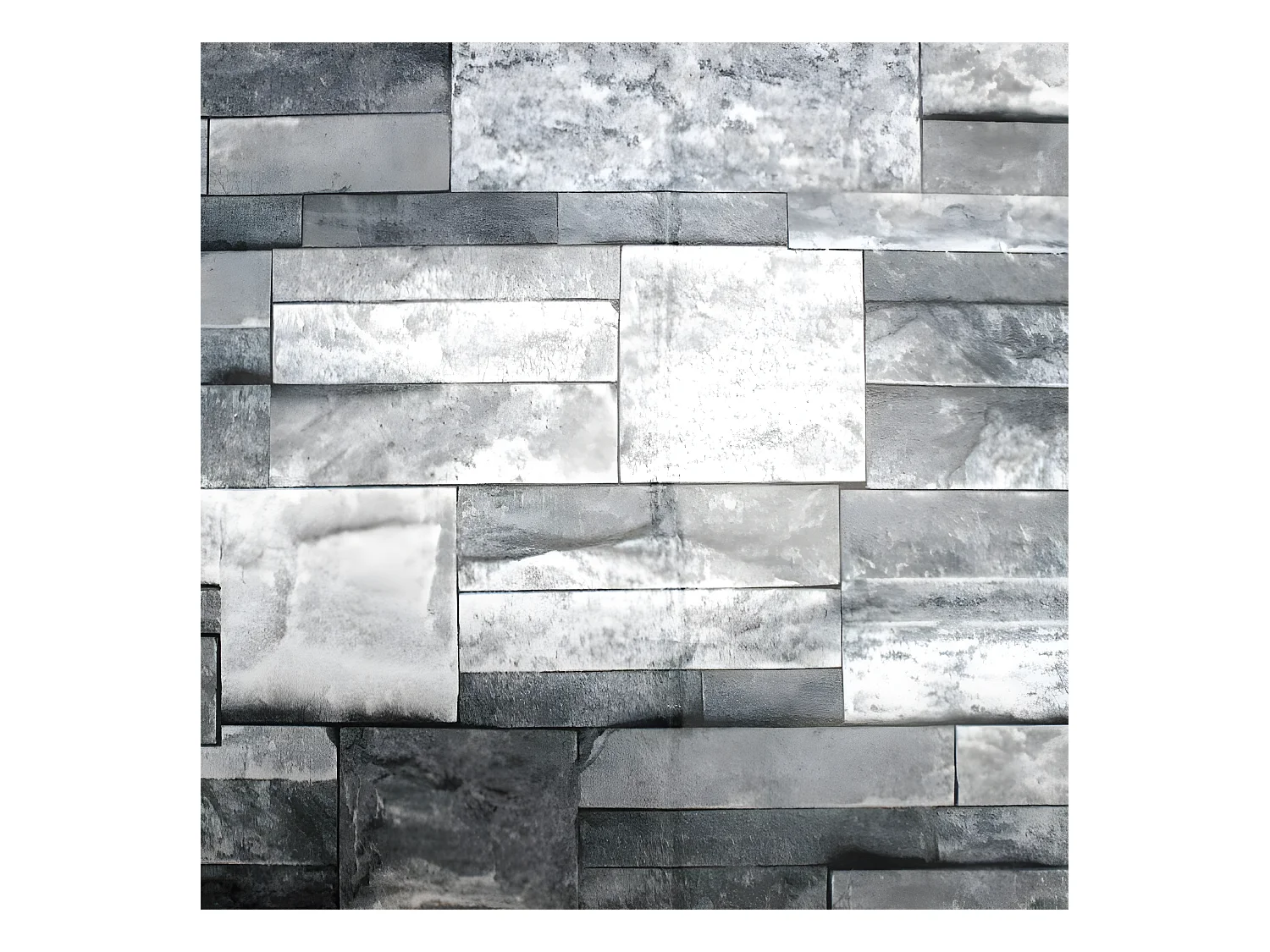 Rouleau Adhésif Fantaisie "Pierrite" 45x200cm Gris