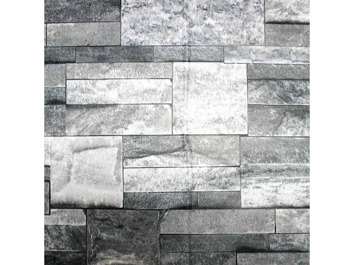 Rouleau Adhésif Fantaisie "Pierrite" 45x200cm Gris