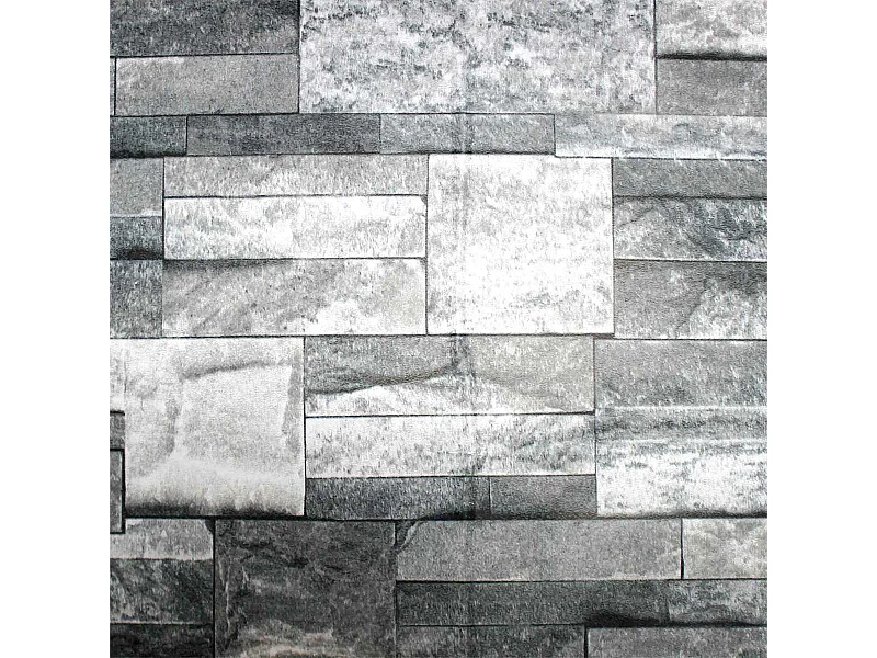 Rouleau Adhésif Fantaisie "Pierrite" 45x200cm Gris