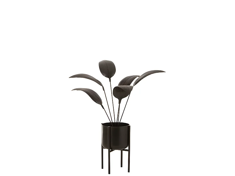 Pianta decorativa in metallo marrone 60x60x103 cm