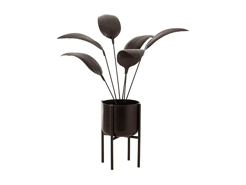 Pianta decorativa in metallo marrone 60x60x103 cm
