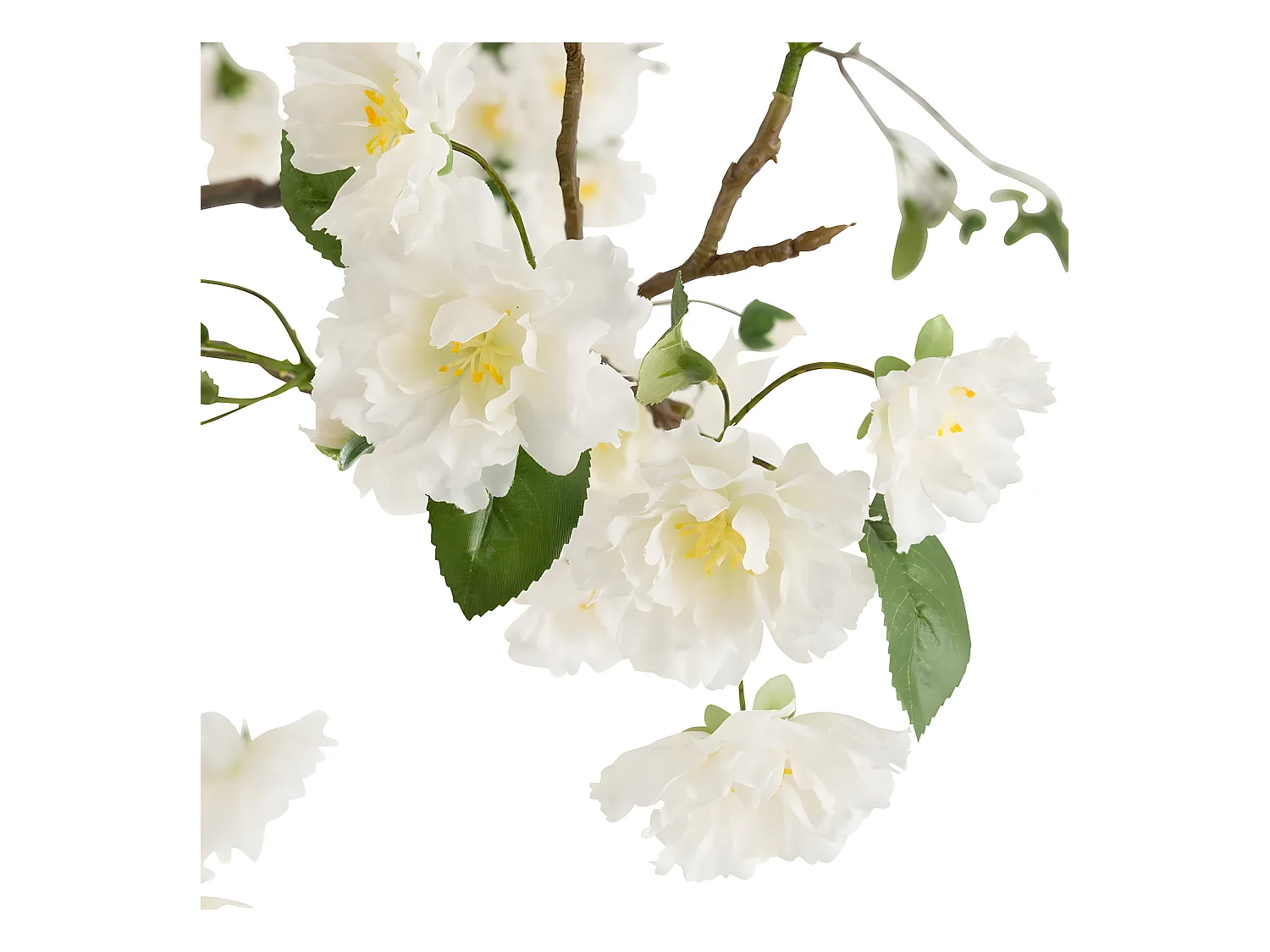 Árbol en flor de tela blanca 110x110x240 cm