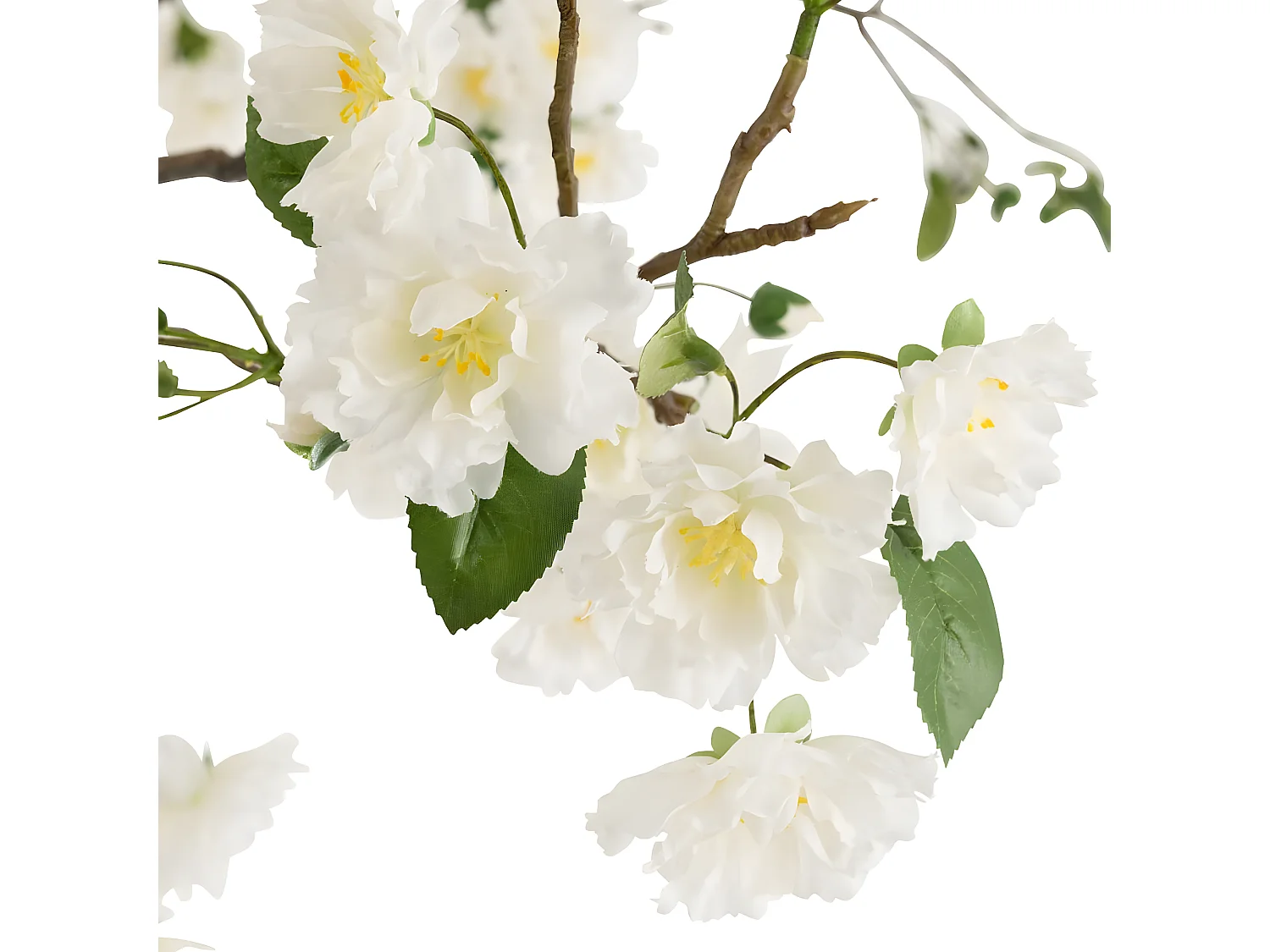 Árbol en flor de tela blanca 110x110x240 cm