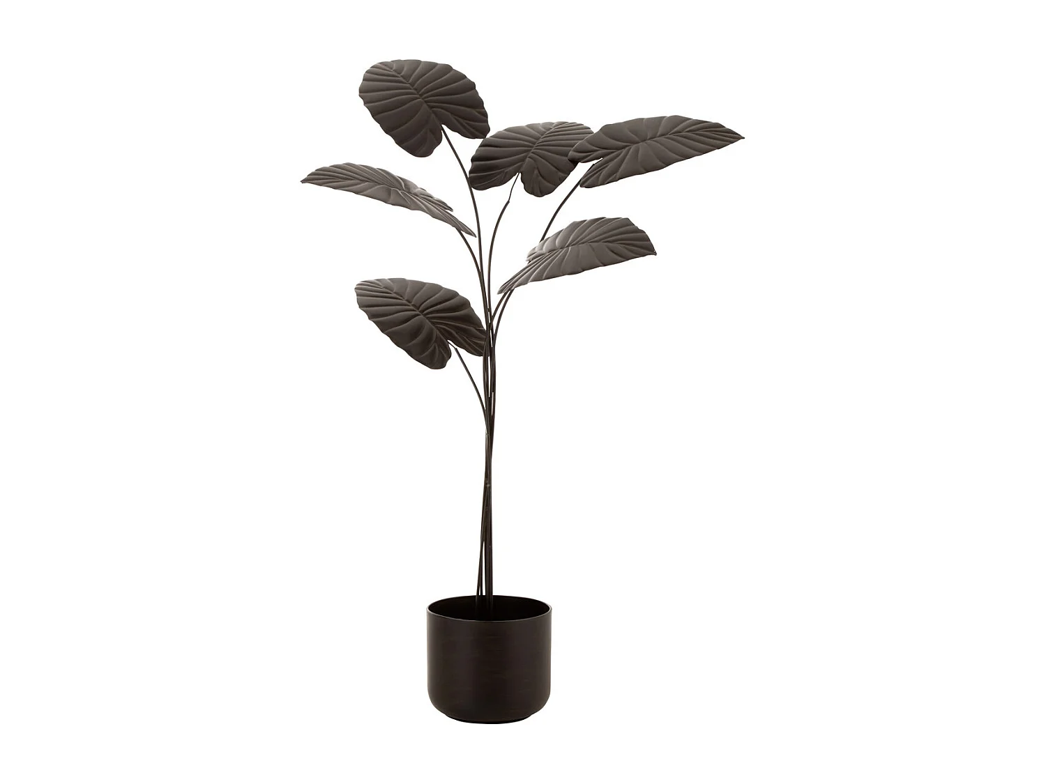 Pianta decorativa in metallo marrone 65x65x142 cm.