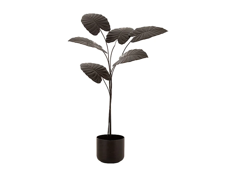 Pianta decorativa in metallo marrone 65x65x142 cm.