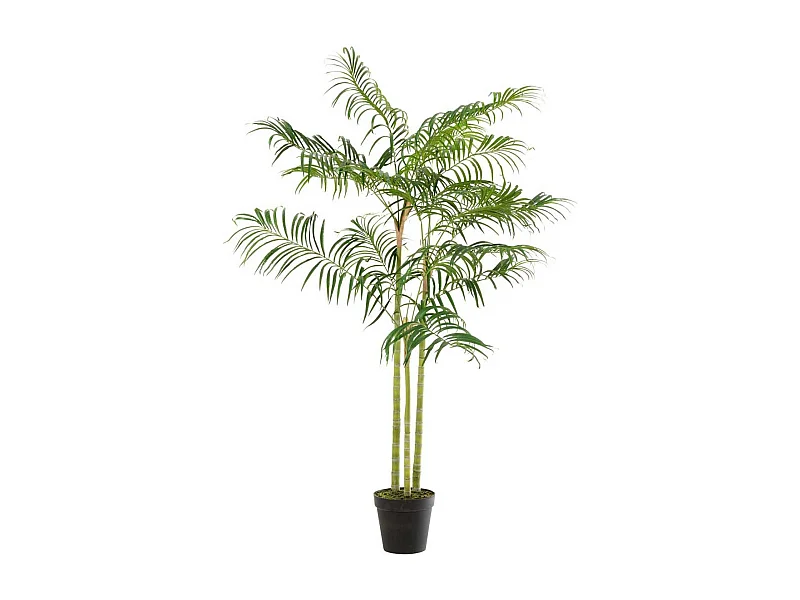 Palma di bambù in vaso in tessuto verde 110x110x170 cm