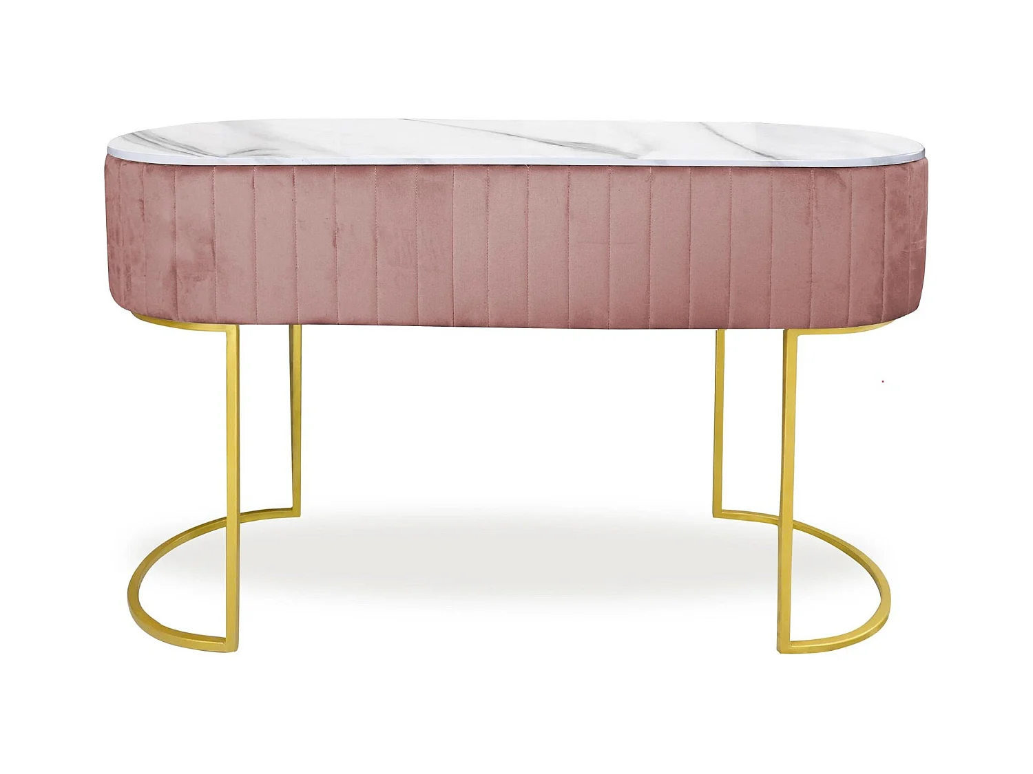 Coiffeuse Design 1 Tiroir "Lomape" 120cm Rose