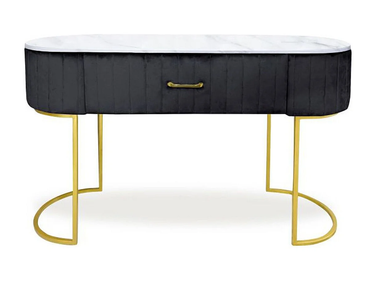 Coiffeuse Design 1 Tiroir "Lomape" 120cm Noir