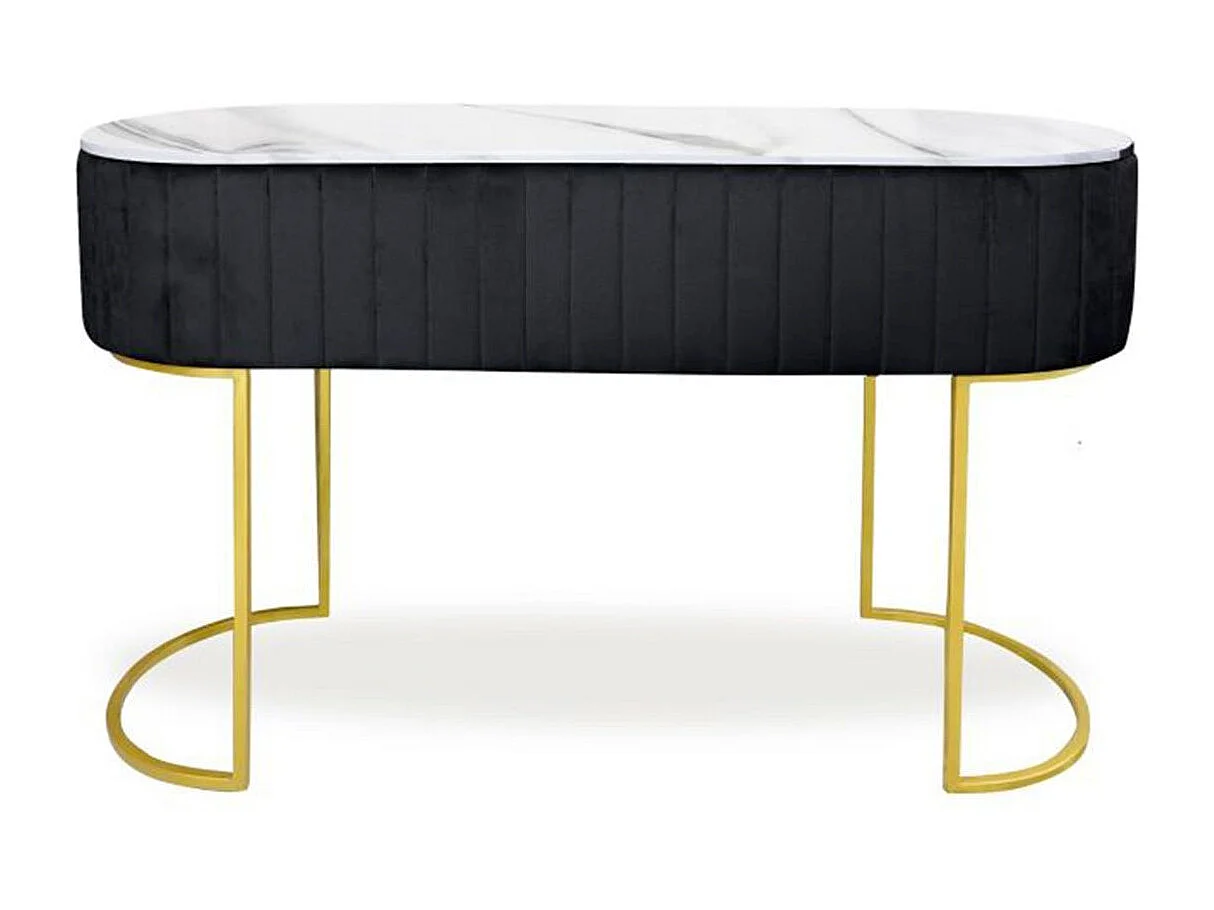 Coiffeuse Design 1 Tiroir "Lomape" 120cm Noir