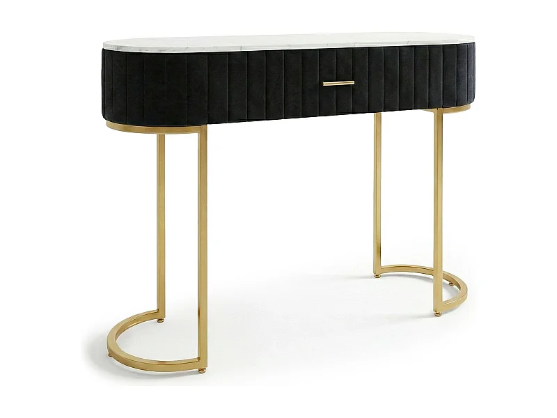 Coiffeuse Design 1 Tiroir "Lomape" 120cm Noir