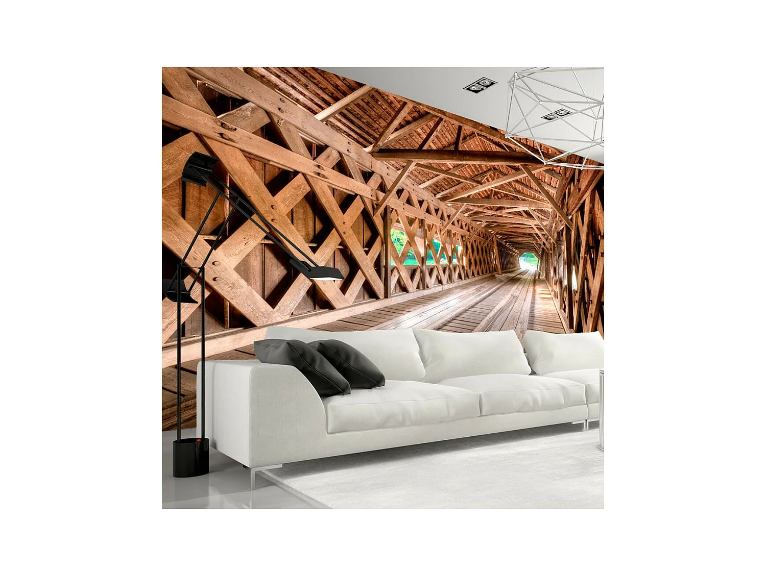 Papier Peint "Wooden Bridge" 175 x 250 cm