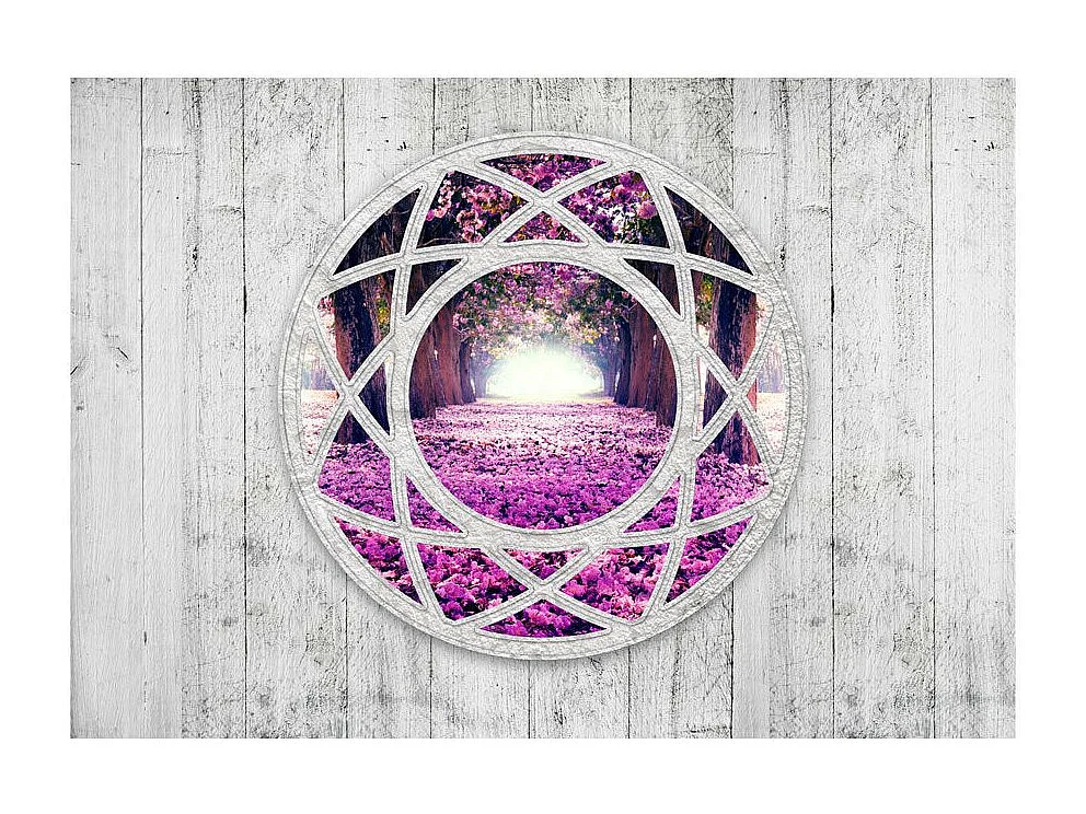 Papier Peint "Fuchsia Landscape" 70 x 100 cm