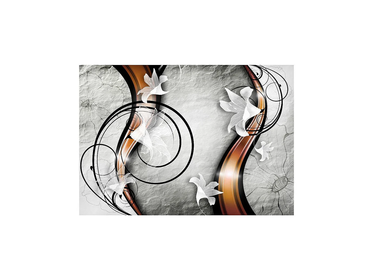 Papier Peint "Lily on a Stone" 245 x 350 cm