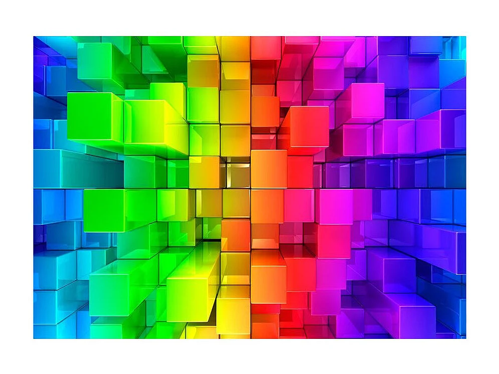 Papier Peint "Colour Jigsaw" 140 x 200 cm