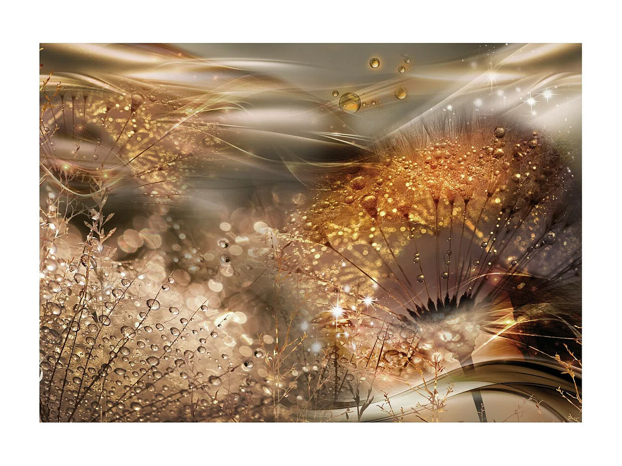 Papier Peint "Dandelions' World Gold" 210 x 300 cm