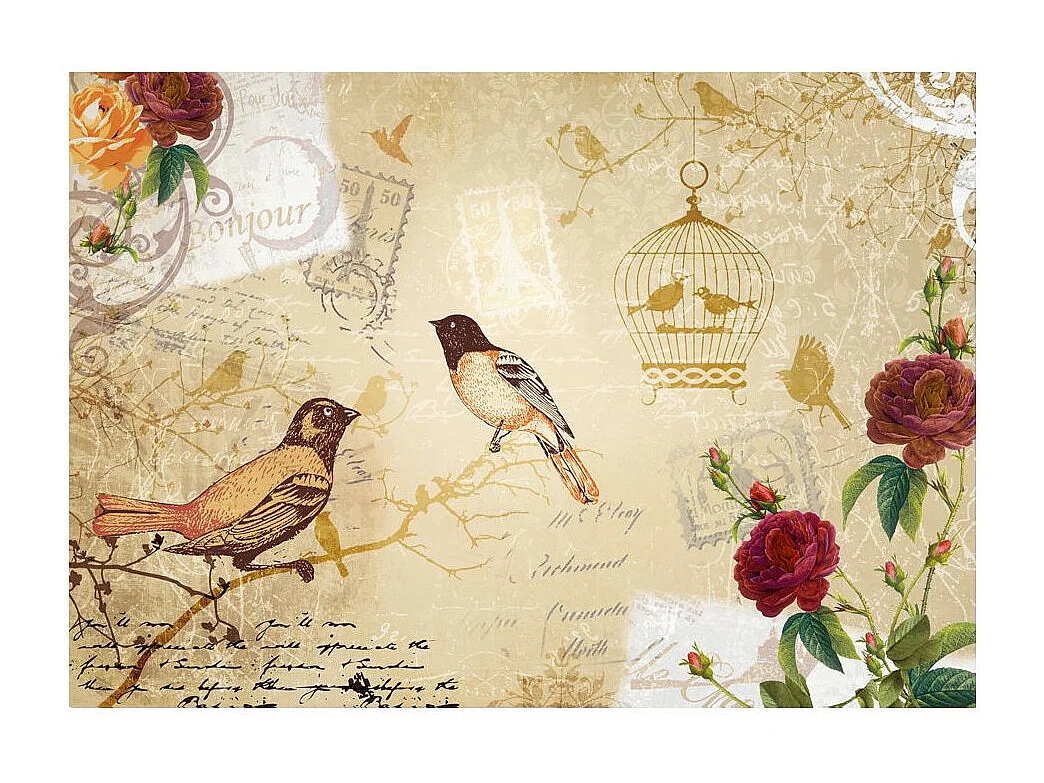 Papier Peint "Bonjour" 210 x 300 cm