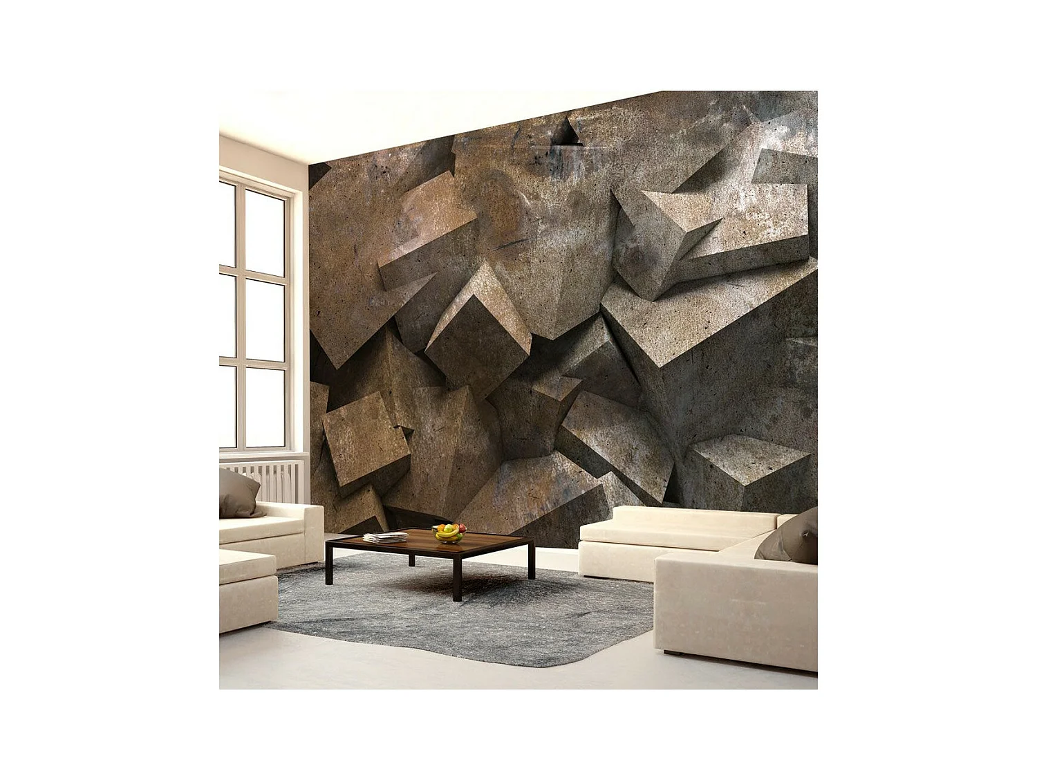 Papier Peint "Marches de Pierre" 140 x 200 cm