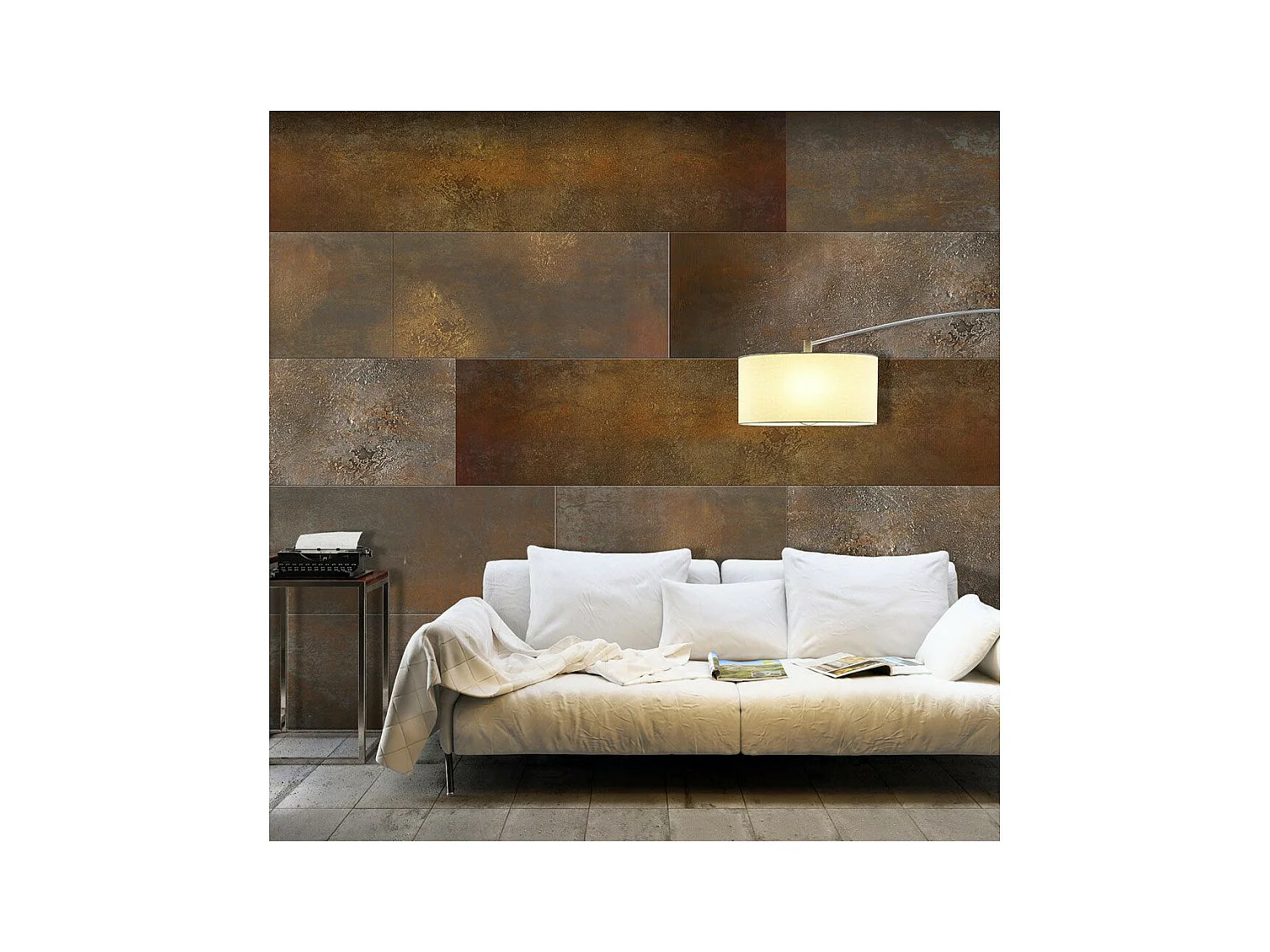 Papier Peint "Golden Cascade" 70 x 100 cm