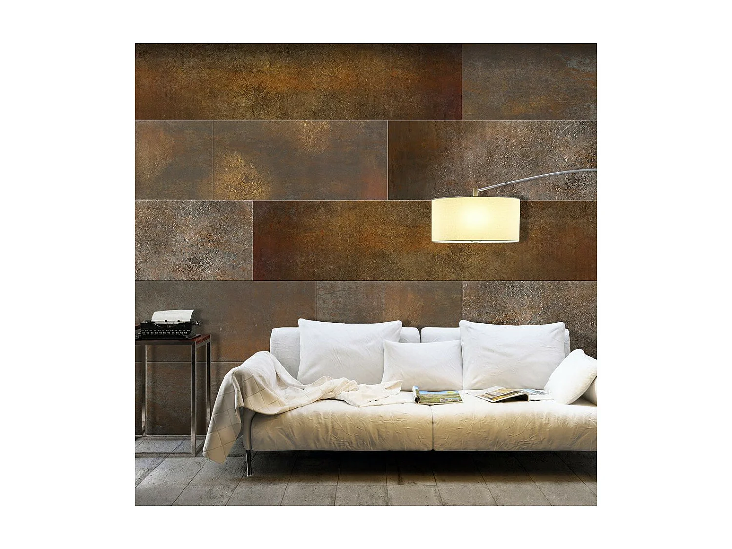 Papier Peint "Golden Cascade" 70 x 100 cm