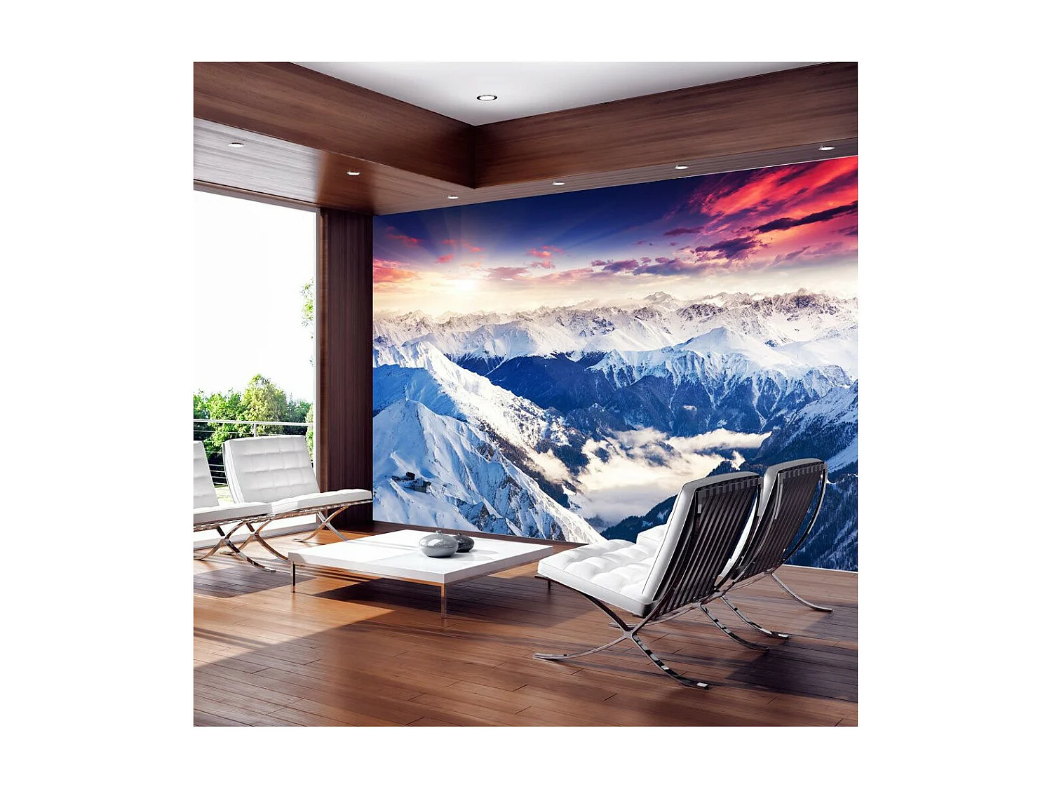 Papier Peint "Magnificent Alps" 70 x 100 cm