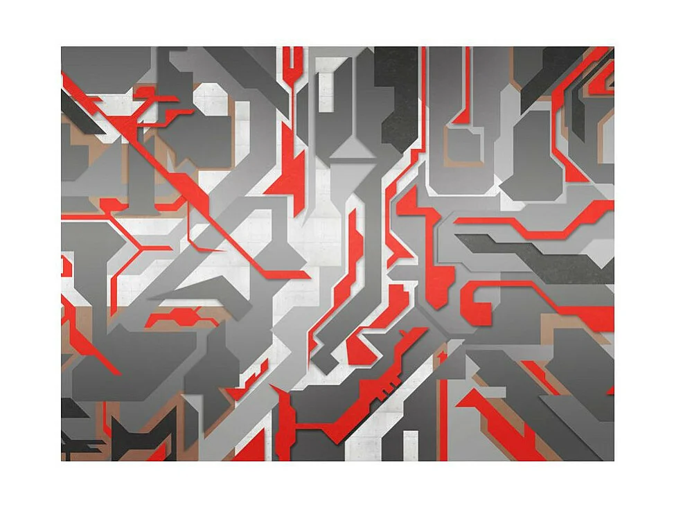 Papier Peint "Chemins Abstraits" 231 x 300 cm