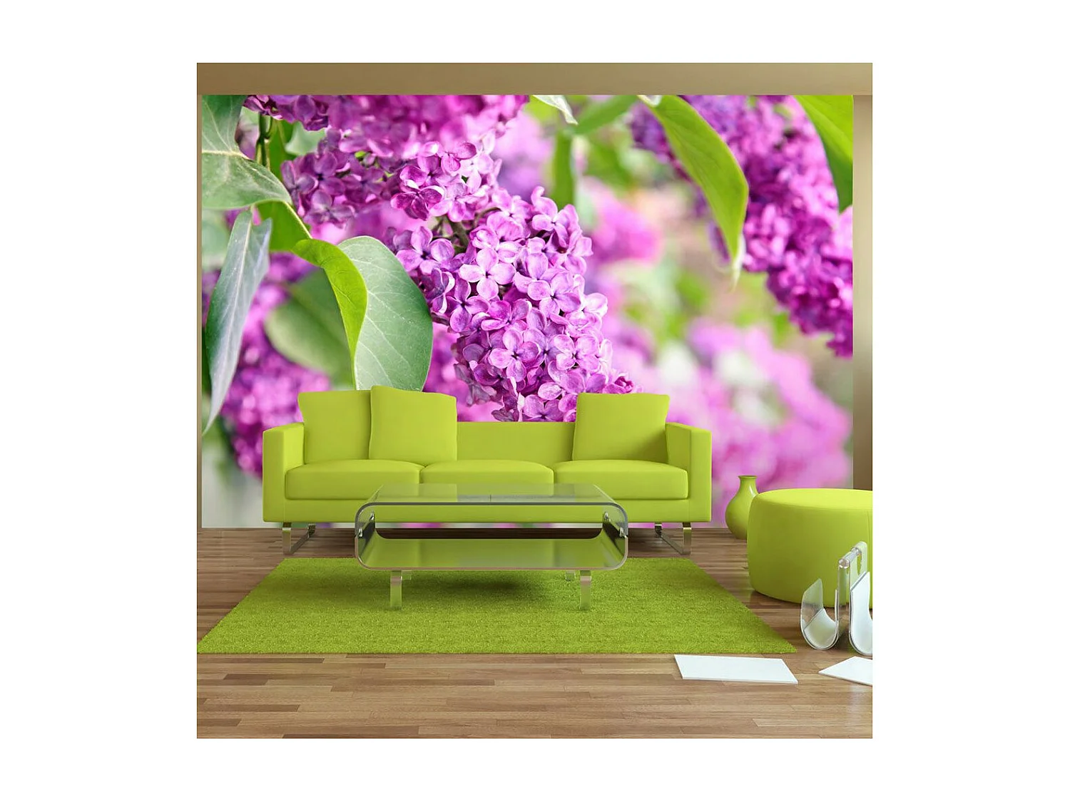 Papier Peint "Lilac Flowers" 140 x 200 cm