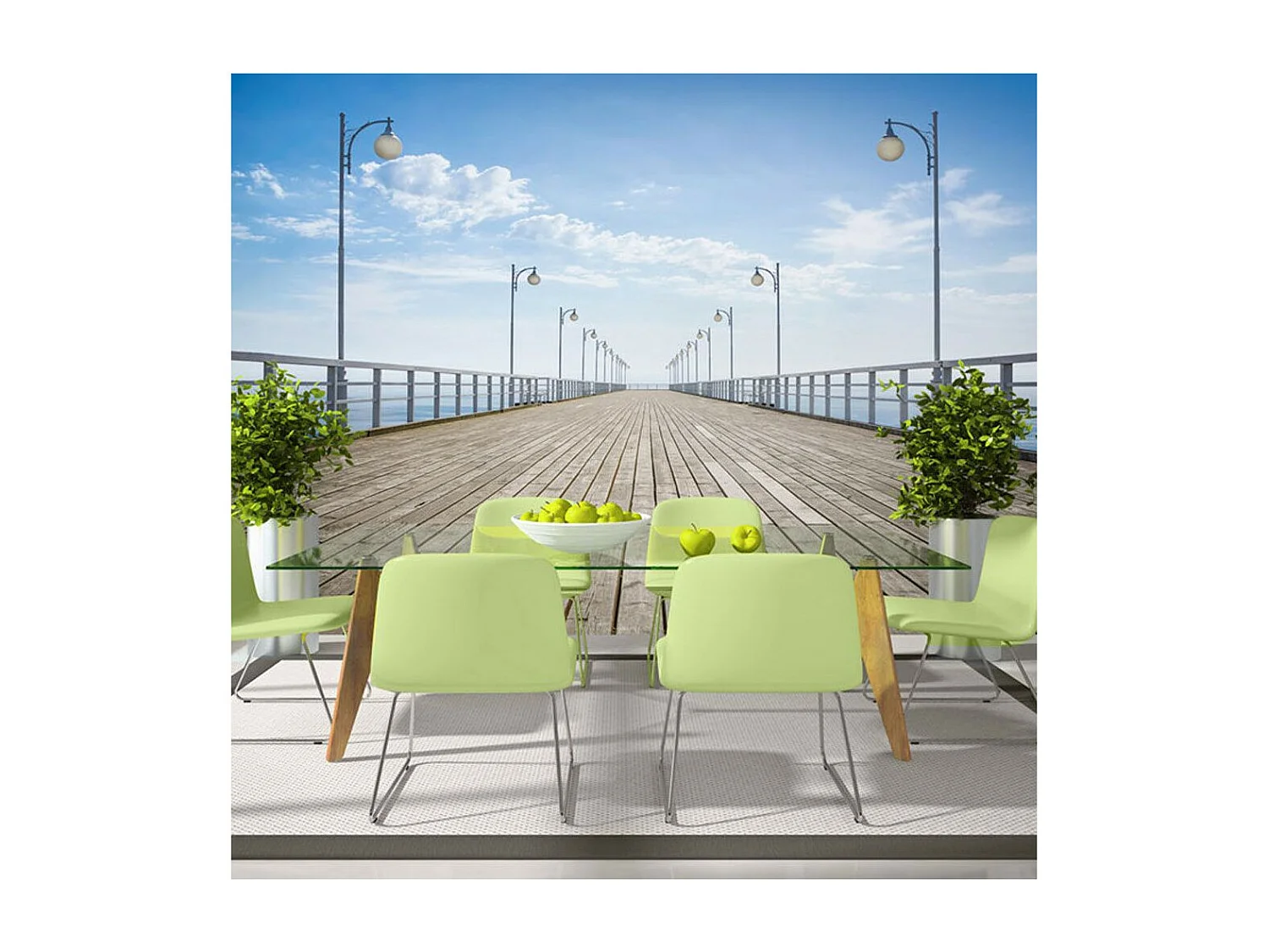 Papier Peint "Sur la Jetée" 140 x 200 cm